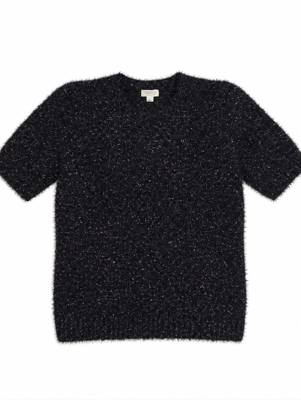 Rachel Zoe Metallic Sparkle Sweater Top